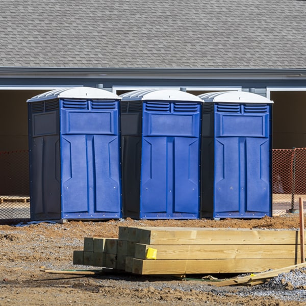 what is the expected delivery and pickup timeframe for the portable restrooms in St Helena
